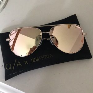 QUAY DESI PERKINS HI KEY COLLAB SUNGLASSES NEW